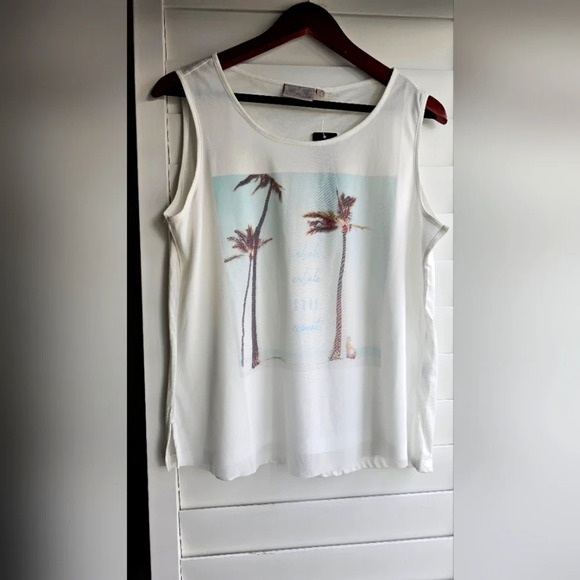Dantelle  Sleevless Top Summer Vibe Mesh White size L - Picture 1 of 7